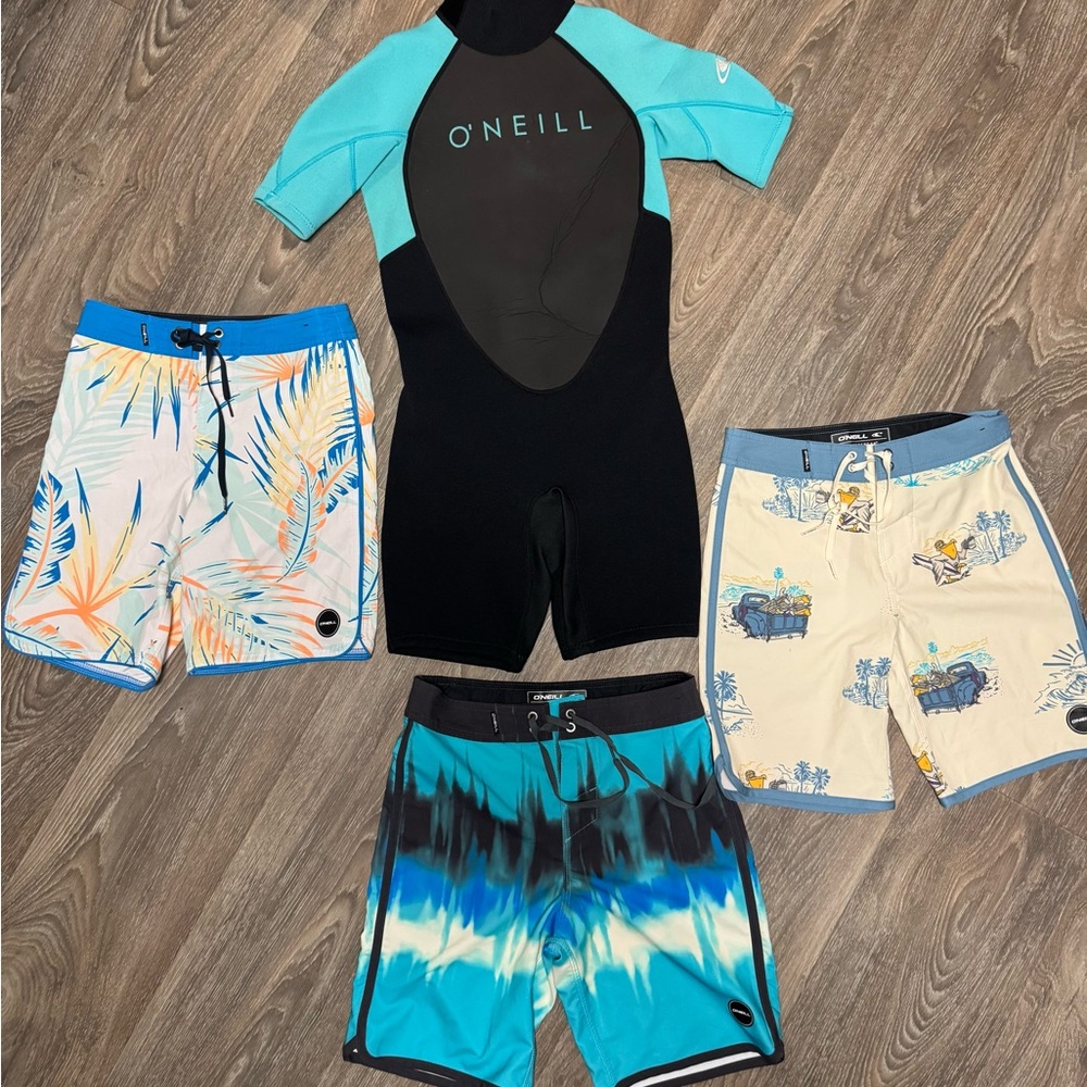 O'Neill Swim Rashguard Black and Blue UV Protection